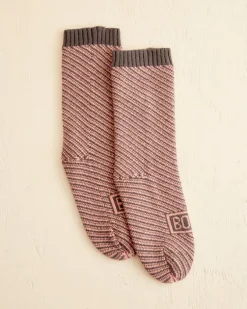 Men BODE Duotone Jacquard Socks - Peach Grey