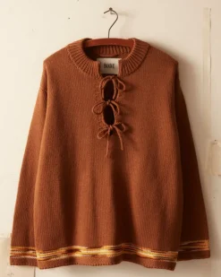 Men BODE Edge Trim Pullover - Brown