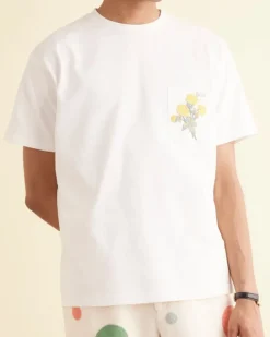 Men BODE Embroidered Bouquet Pocket Tee