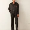 Men BODE Embroidered Leafwing Long Sleeve Shirt