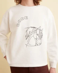 Men BODE Embroidered Pony Crewneck
