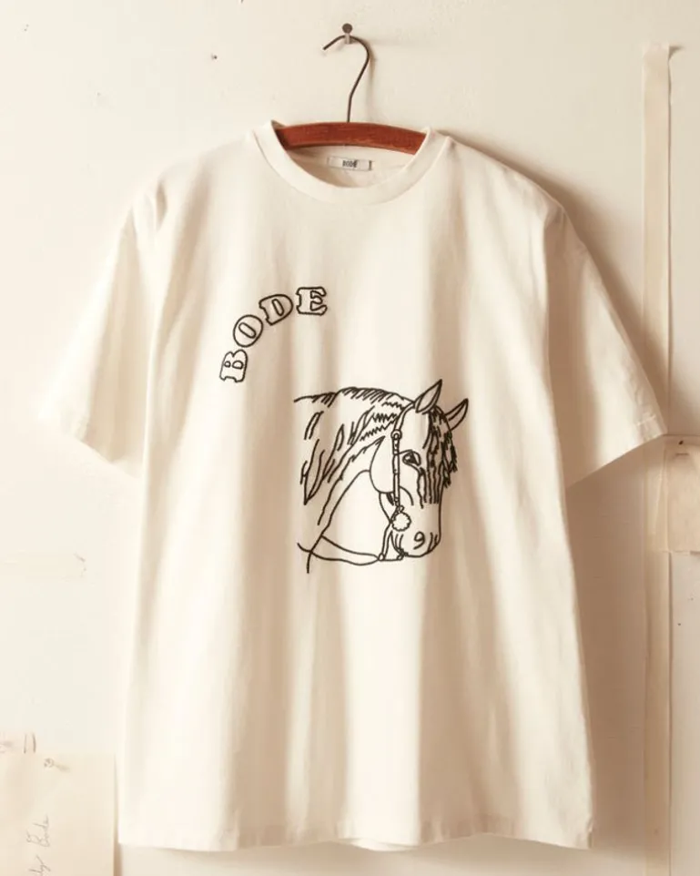 Men BODE Embroidered Pony Tee