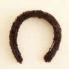 Men BODE Faux Fur Headband - Black