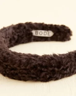 Women BODE Faux Fur Headband - Black
