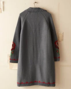 Men BODE Fleur Cross Stitch Cardigan