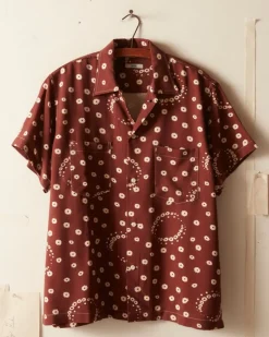 Men BODE Fleur D'Air Short Sleeve Shirt