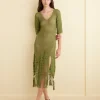 Women BODE Flint Dress - Apple