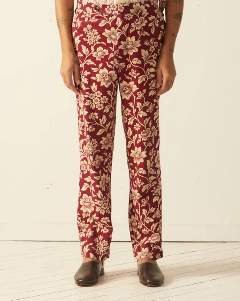 Men BODE Floral Corduroy Trousers