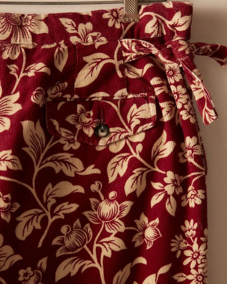 Men BODE Floral Corduroy Trousers
