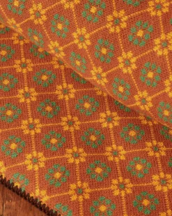 BODE Floral Jacquard Throw - Brown