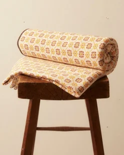 BODE Floral Jacquard Throw - Marigold