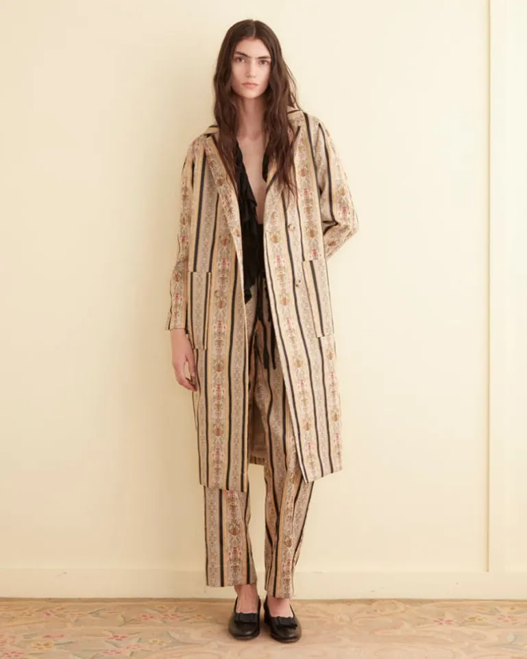 Women BODE Floret Brocade Coat
