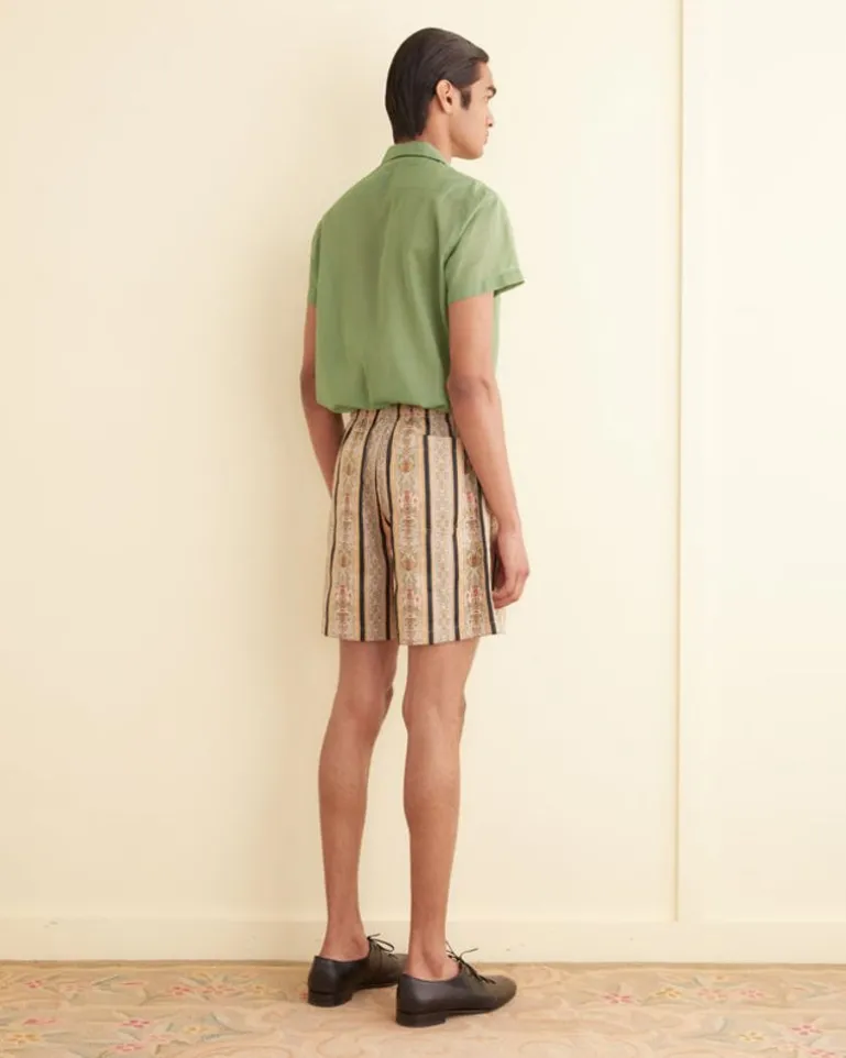 Men BODE Floret Brocade Shorts