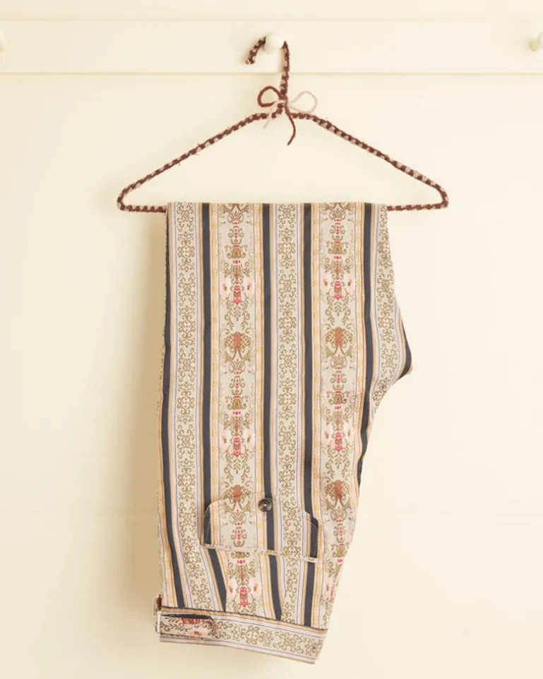 Men BODE Floret Brocade Trousers