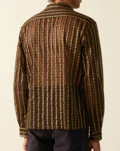 Men BODE Floret Ribbon Long Sleeve Shirt