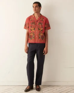 Men BODE Floribunda Short Sleeve Shirt