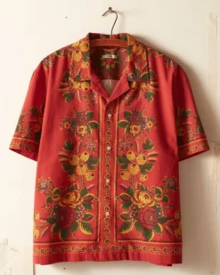 Men BODE Floribunda Short Sleeve Shirt