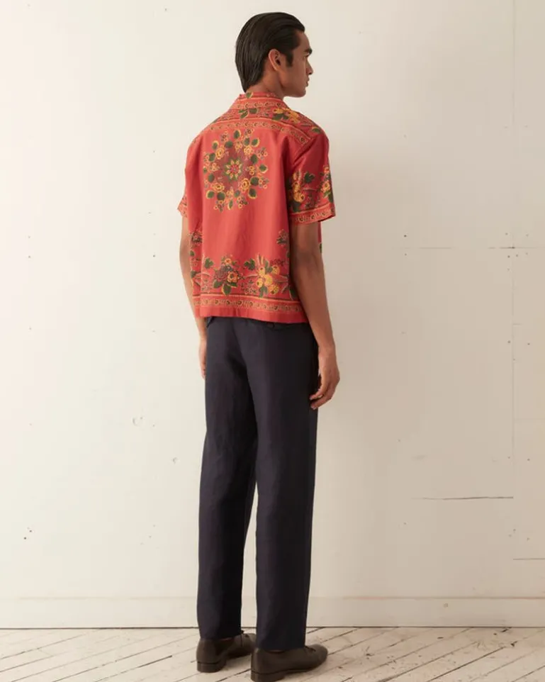 Men BODE Floribunda Short Sleeve Shirt
