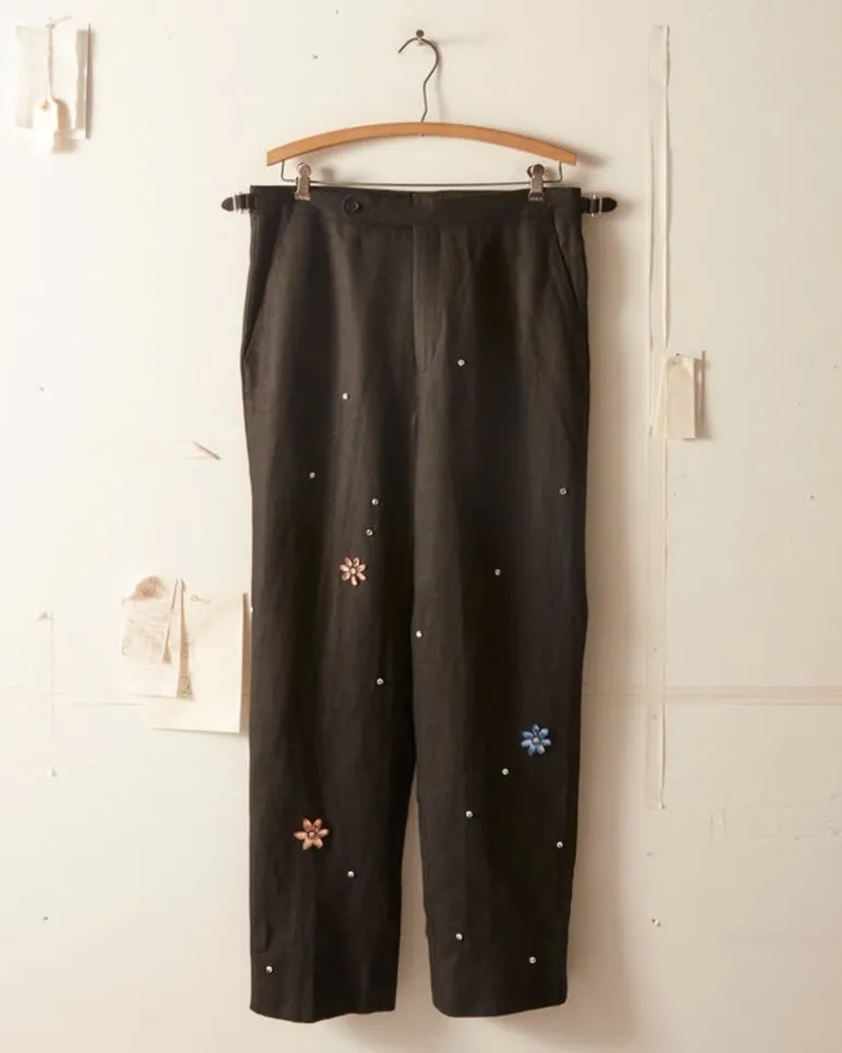 Men BODE Flower Gem Trouser
