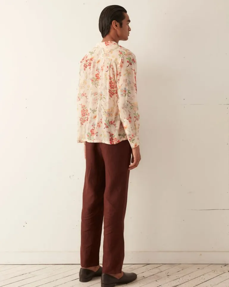 Men BODE Flowering Crabapple Long Sleeve Shirt