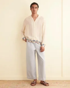 Men BODE Flowering Liana Long Sleeve Shirt