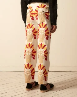 Men BODE Foliage Applique Trousers