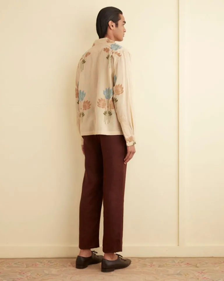 Men BODE Full Bloom Long Sleeve Shirt