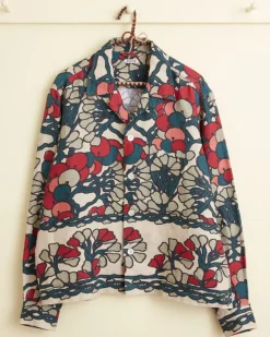Men BODE Garden Lattice Long Sleeve Shirt