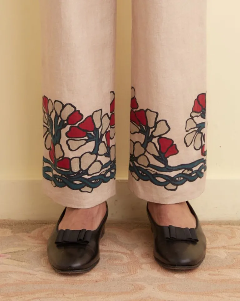 Men BODE Garden Lattice Trousers