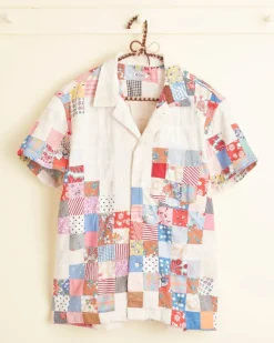 Men BODE Garden Square Short Sleeve Shirt - S