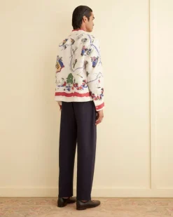 Men BODE Garden State Long Sleeve Shirt