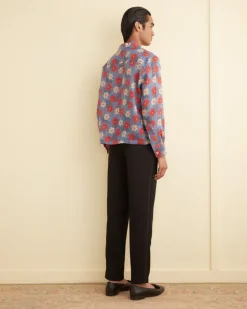 Men BODE Geo Poppy Long Sleeve Shirt