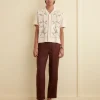 Men BODE Gerber Border Short Sleeve Shirt