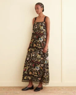 Women BODE Heirloom Floral Gown