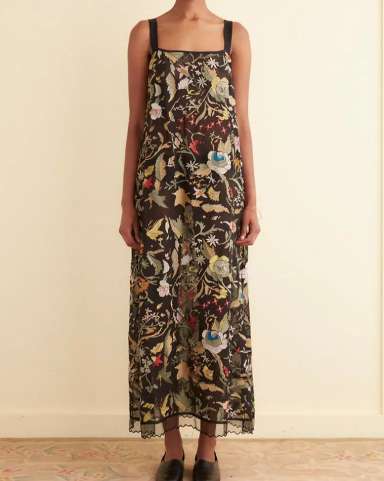 Women BODE Heirloom Floral Gown
