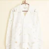 Men BODE Hosta Cutwork Long Sleeve Shirt - Xs