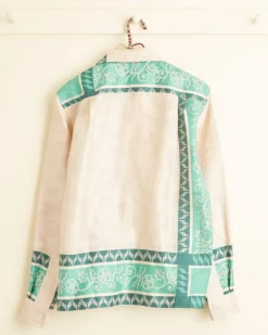 Men BODE Jadeite Jacquard Long Sleeve Shirt - Xs