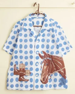 Men BODE Jockey Dot Short Sleeve Shirt