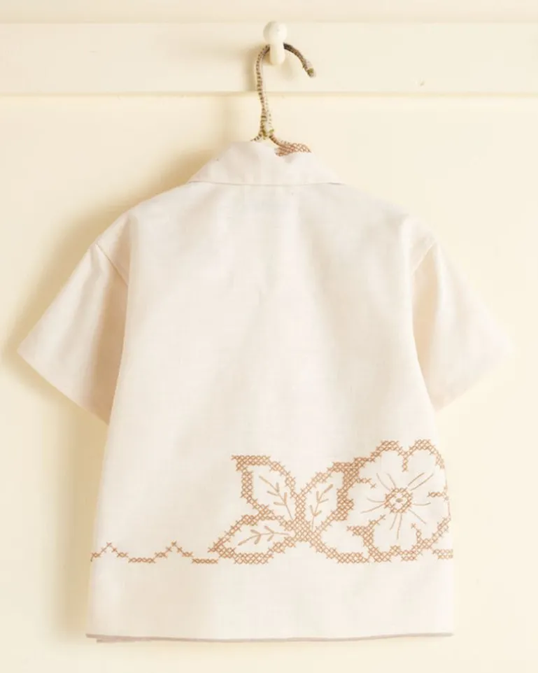 BODE Kaki Flower Kids' Shirt - Os