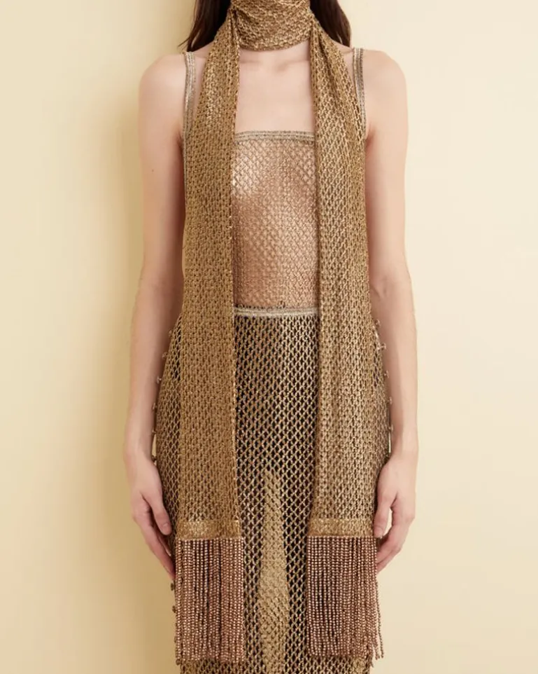 Women BODE Lame Lace Dress