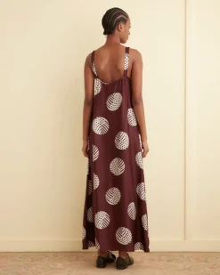 Women BODE Lattice Sphere Column Gown