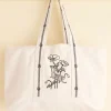 Women BODE Laundry Tote - Natural/Black