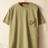 Men BODE Leafwing Pocket Tee - Mint