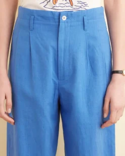 Women BODE Linen Murray Trousers