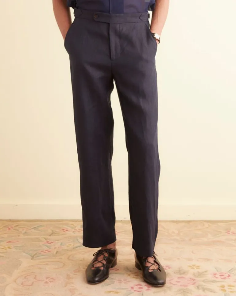 Men BODE Linen Suiting Trousers