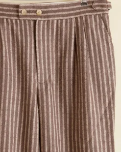 Men BODE Maple Bark Stripe Trousers