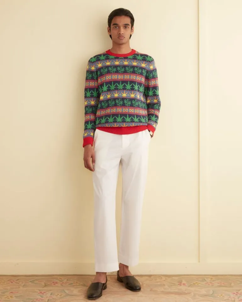 Men BODE Marin Jacquard Sweater