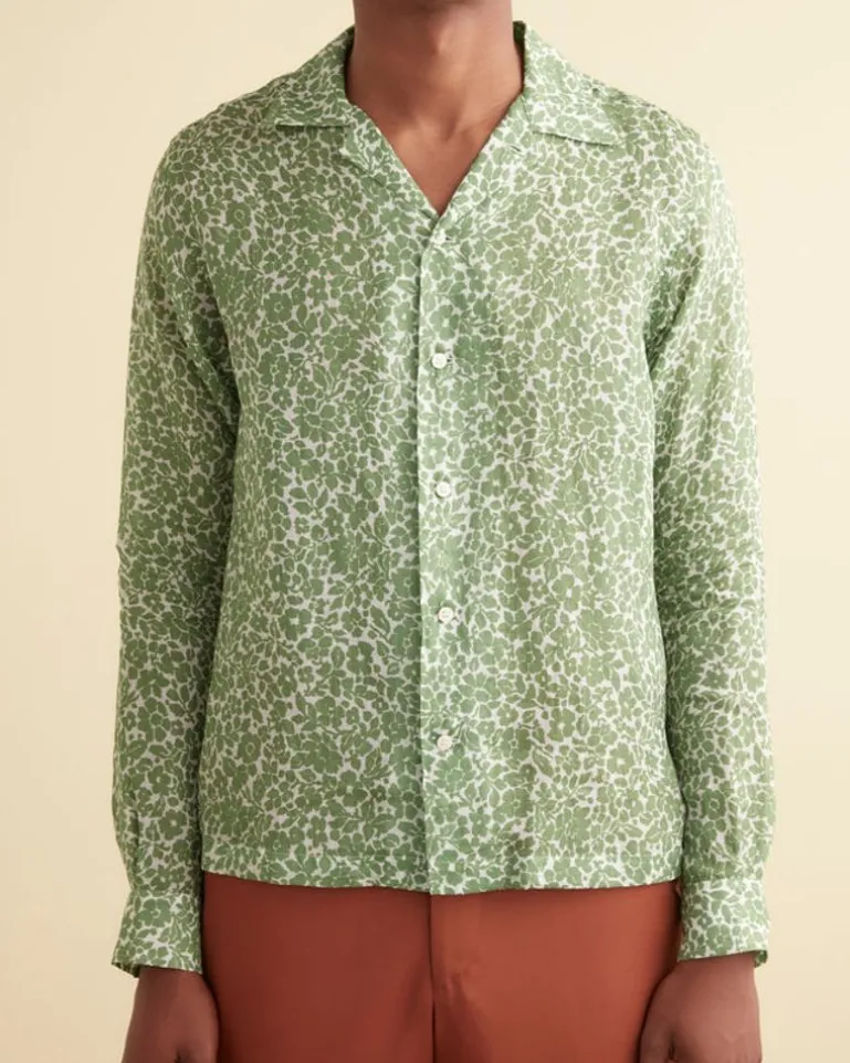 Men BODE Meadow Long Sleeve Shirt