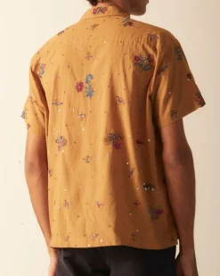 Men BODE Micro Bird Short Sleeve Shirt