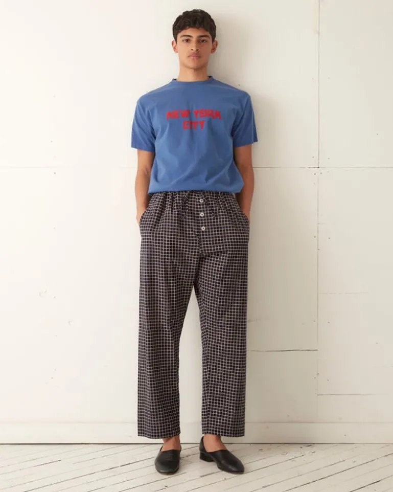 Men BODE Midnight Grid Pajama Pant